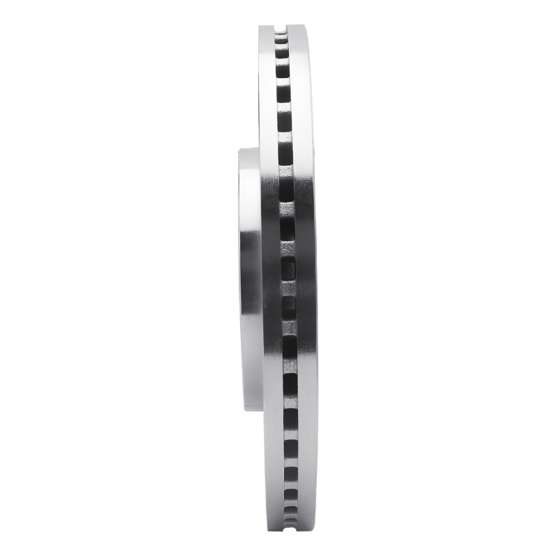 Ford Police Interceptor Utility Brake Rotor (1) - Front Left - R1 Concepts - Drilled & Slotted - Silver - `13-`19
